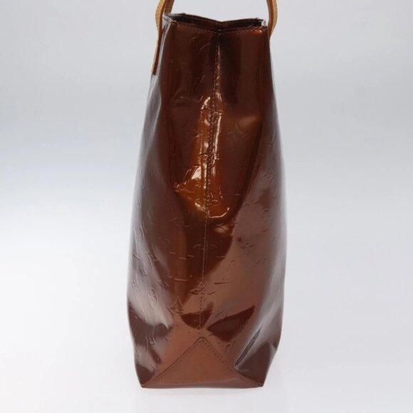 LOUIS VUITTON Monogram Vernis Reade MM Hand Bag Bronze - Picture 4 of 15